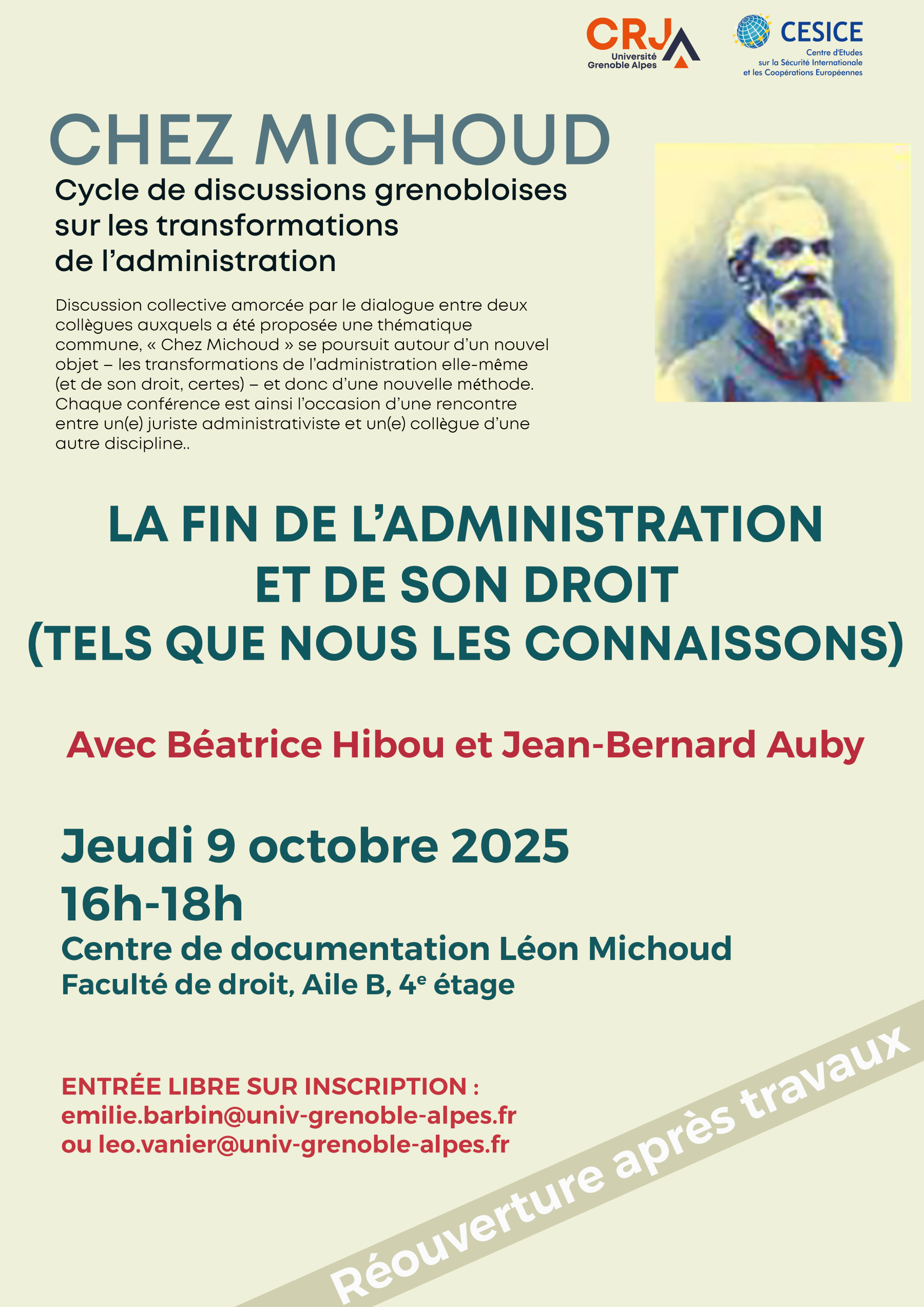 Affiche Cycle Chez Michoud
